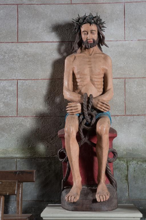 Statue : Christ aux outrages, Eglise Saint-Pierre (Plougonver)