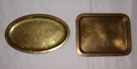 Ensemble de 2 plateaux de communion