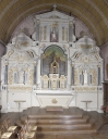 Ensemble du maître-autel : autel, tabernacle, gradin d'autel, retable