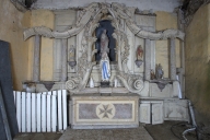 Ensemble du maître-autel : autel, gradins d'autel, retable, ciborium (Chancé fusionnée en Piré-Chancé en 2019)