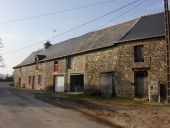 Alignement de maisons, la Malécotais (Liffré)
