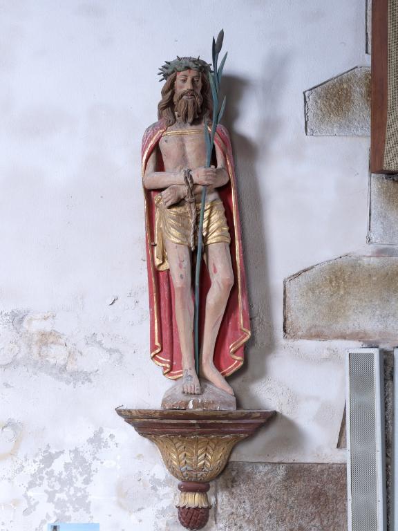 Statue : Christ aux outrages, Eglise Notre-Dame (Locmaria-Plouzané)