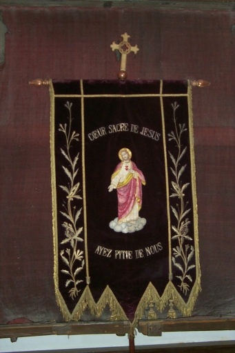 Bannière de procession : Sacré Coeur