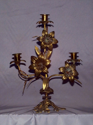 Ensemble 5 de 2 chandeliers d'autel