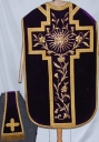Ornement violet 4 : chasuble, étole