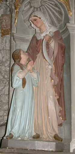 Statue : Education de la Vierge