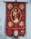 Bannière de procession paroissiale : Sainte Famille, saint André