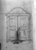Armoire (armoire murale) (3), ancienne collégiale, actuellement église Sainte-Marie-Madeleine (Champeaux)