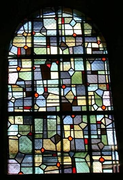 Ensemble des 9 verrières décoratives des baies 1 à 8, 00 (Saint-Aubin-du-Pavail fusionnée en Châteaugiron en 2017)