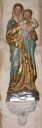 Statue sur culot : Vierge à l'Enfant, dite Notre-Dame du Sacré Coeur (Saint-Aubin-du-Pavail fusionnée en Châteaugiron en 2017)