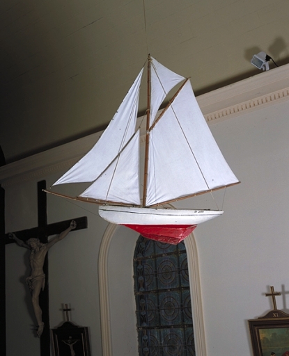 Maquette ex-voto de côtre franc, dit ST JEAN