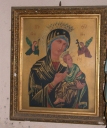 Estampe (?) encadrée : Vierge à l'Enfant, dite Notre-Dame du Perpétuel Secours
