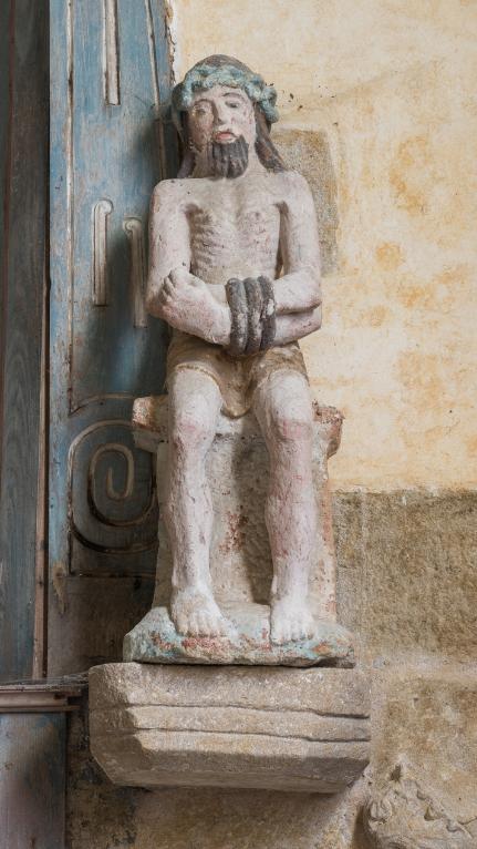 Statue : Christ aux liens, Chapelle Saint-Nicolas, Kerviguen (Priziac)