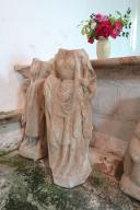 Statue : sainte Catherine d'Alexandrie (acéphale), chapelle Saint-Fiacre (Le Faouët)