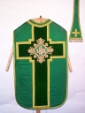 Ornement vert 1 : chasuble, étole