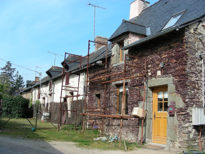 Alignement de maisons et de fermes, l'Epalet (Bruz)