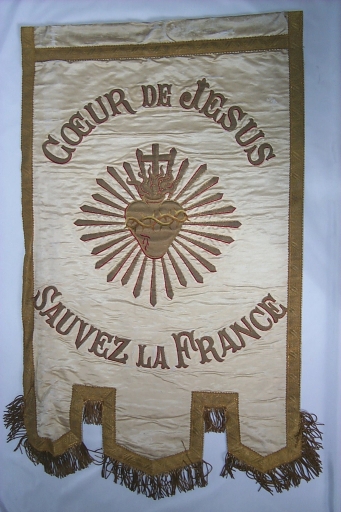 Bannière de procession : Coeur de Jésus