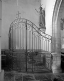 Fonts baptismaux, clôture des fonts baptismaux, église paroissiale Saint-Martin (Balazé)