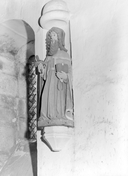 Statue (petite nature) : saint ermite