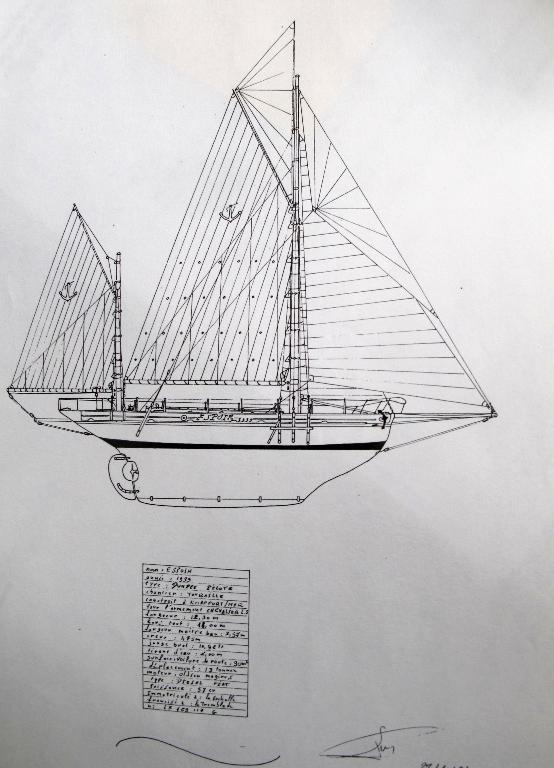Bateau de pilote, actuellement bateau de plaisance, de type dundee dit Espoir