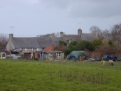 Alignement de maisons, la Jehannie (Pleurtuit)