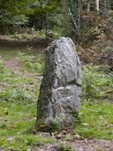 Menhir, dit du Courtil aux Fées, Beaumont (Saint-Laurent-sur-Oust)