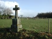 Croix de chemin, le Clos au Coq (Saint-Pierre-de-Plesguen fusionnée en Mesnil-Roc'h en 2019)