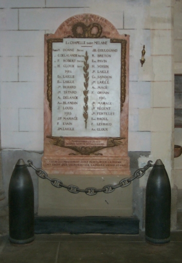 Tableaux commémoratifs des morts de la guerre 1914-1918 (bas-reliefs)