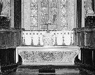 Ensemble du maître-autel : autel, tabernacle, église paroissiale Saint-Pierre (Plougar)