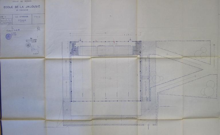 Gymnase de Bellevue, avenue du Pèlerin (Redon)
