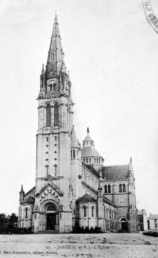 Prieuré de bénédictins, église paroissiale Saint-Martin Sacré-Coeur (Janzé)
