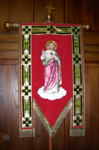 Bannière de procession : Sacré coeur