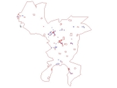 Les maisons et fermes simplement cartographiées sur la commune de Thorigné-Fouillard