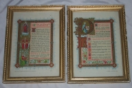 Ensemble 2 de 3 canons d'autel