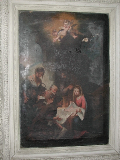 Tableau : Adoration des bergers (Lanhélin fusionnée en Mesnil-Roc'h en 2019)
