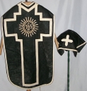 Ornement noir 1 : chasuble, voile du calice