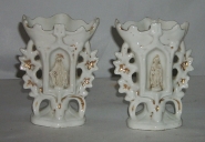 Paire de vases d'autel : Vierge, saint Joseph