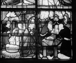 Verrière (verrière historiée) : Enfance du Christ, Vie de la Vierge (baie 3)