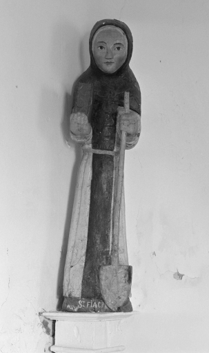 Statue : saint Fiacre, Lanthenac (La Ferrière fusionnée en Plémet en 2016)