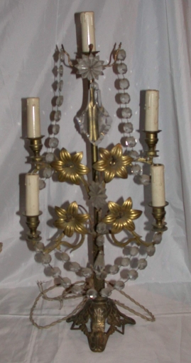 Paire 2 de chandeliers d'église