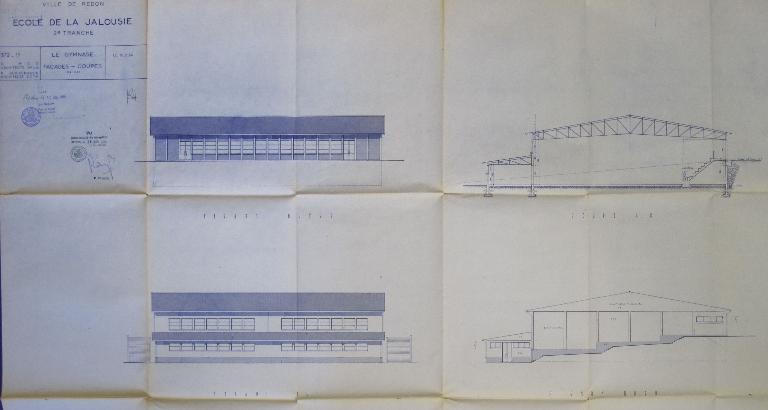 Gymnase de Bellevue, avenue du Pèlerin (Redon)