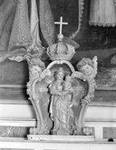 Statue (statuette, d'applique) : Vierge à l'Enfant, chapelle Notre-Dame-de-Carmes (Neulliac)