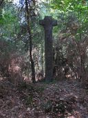 Croix de chemin, dite Croix du Lobeau, au nord-ouest de Chaudeville (Caro)