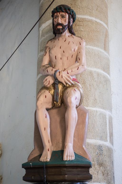 Statue : Christ aux outrages, chapelle Saint-Germain (Séglien)
