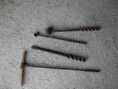 Outils de charpentier : tarières