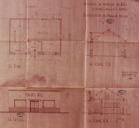 Magasin de commerce, atelier ?, 41 avenue Franklin Roosevelt (Vannes)