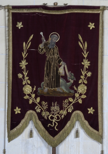 Bannière de procession paroissiale : Saint Armel, Sacré Coeur