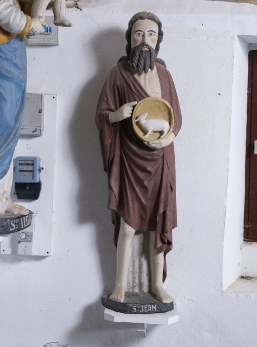 Statue : Saint Jean-Baptiste, chapelle Saint-Yves (Caro)