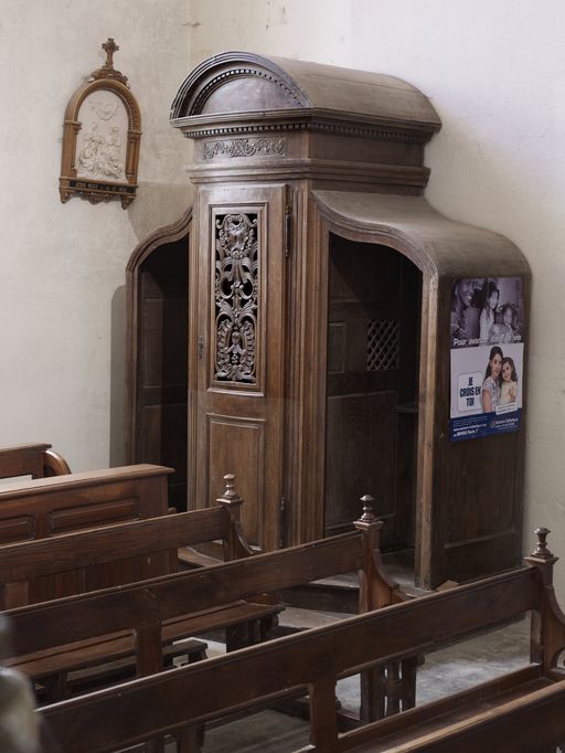 Confessionnal, église Saint-Malo (Monterrein fusionnée en Ploërmel en 2019)