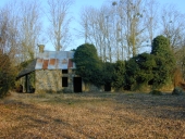 Alignement de deux maisons, le Rocher Mazier (Trémeheuc)